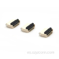 Tipo de contacto superior SMT del conector FPC de 0,5 mm